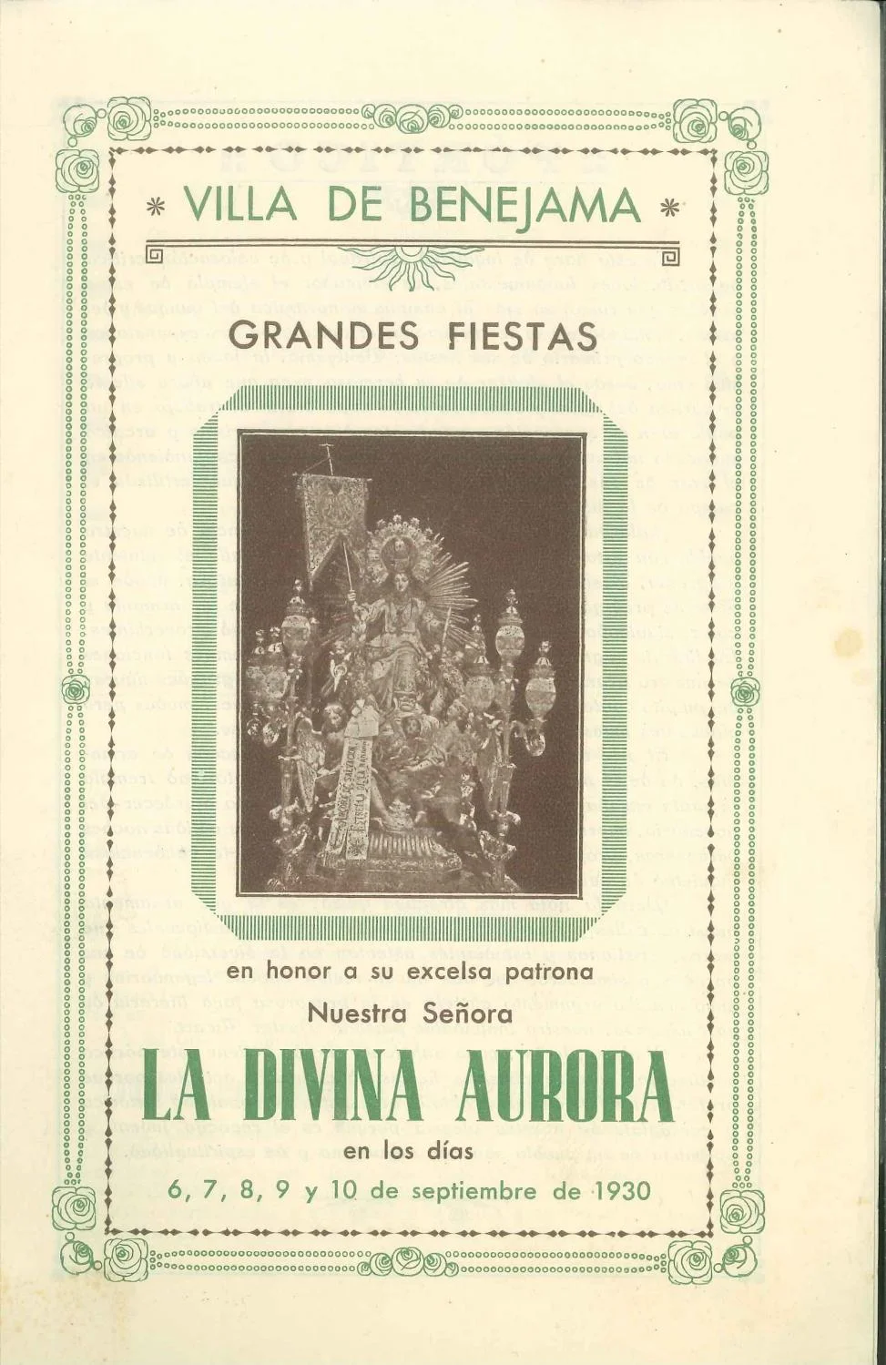 Fiestas de Moros y Cristianos en honor de la Divina Aurora  